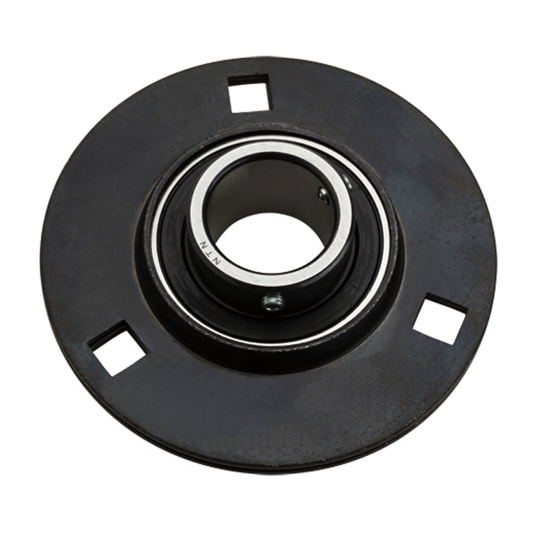 NTN ASPF203 Round 3 Bolt Pressed Steel Bearing Housing with 17mm Insert - Allow 2-3 Days