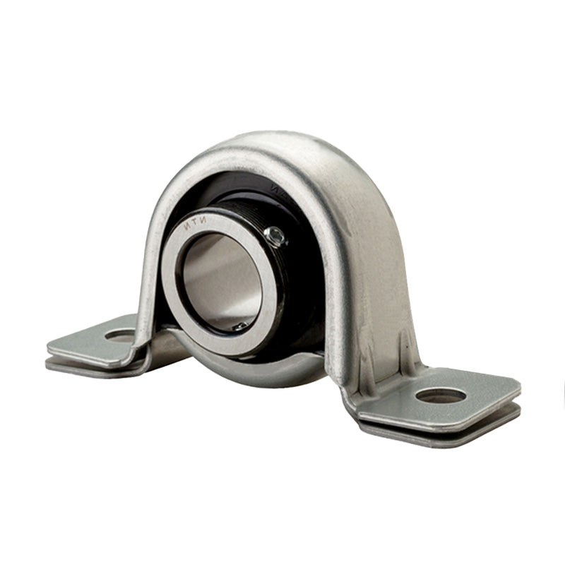 NTN ASPP204 Metric Pressed Steel Two Bolt Plummer Block Housing with 20mm Insert - Allow 2-3 Days