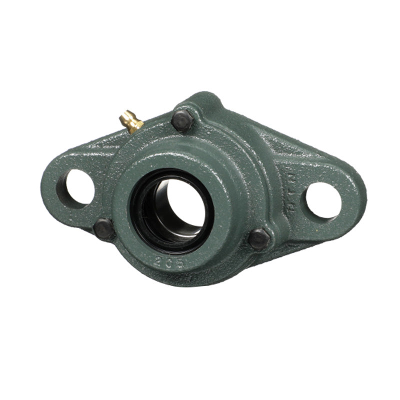 NTN C-UKFL310SD1/HS2310 Imperial Two Bolt Cast Iron Oval Housing with Cast Iron Cover - Open Version - Insert and Adaptor Sleeve Fits 1-5/8 inch Shaft - Allow 2-3 Days