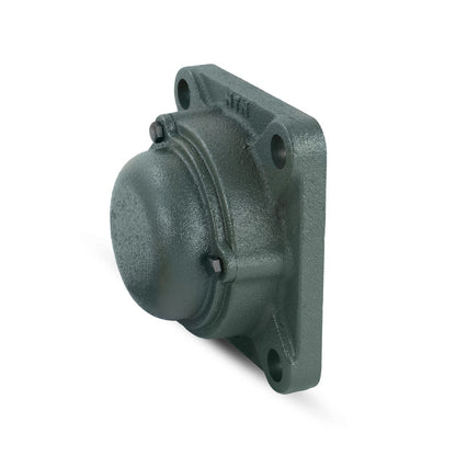 NTN CM-UKFX09D1/H2309X Metric Four Bolt Square Cast Iron Housing with Cast Iron Cover - Closed Version - Insert and Adaptor Sleeve Fits 40mm Shaft - Allow 2-3 Days