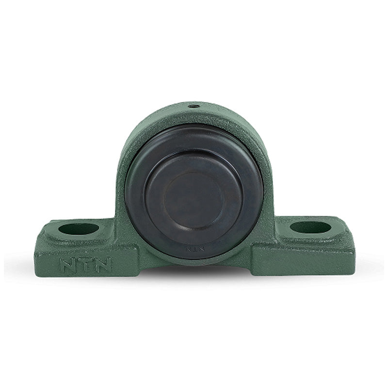 NTN SM-UKP205D1/H2305X Metric Cast Iron Two Bolt Pillow / Plummer Block Housing with Steel Plate Cover - Closed Version - Insert and Adaptor Sleeve Fits 20mm Shaft - Allow 2-3 Days