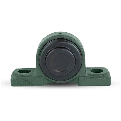 NTN SM-UKP211SD1/HS2311 Imperial Cast Iron Two Bolt Pillow / Plummer Block Housing with Steel Plate Cover - Closed Version - Insert and Adaptor Sleeve Fits 1-7/8 inch Shaft - Allow 2-3 Days