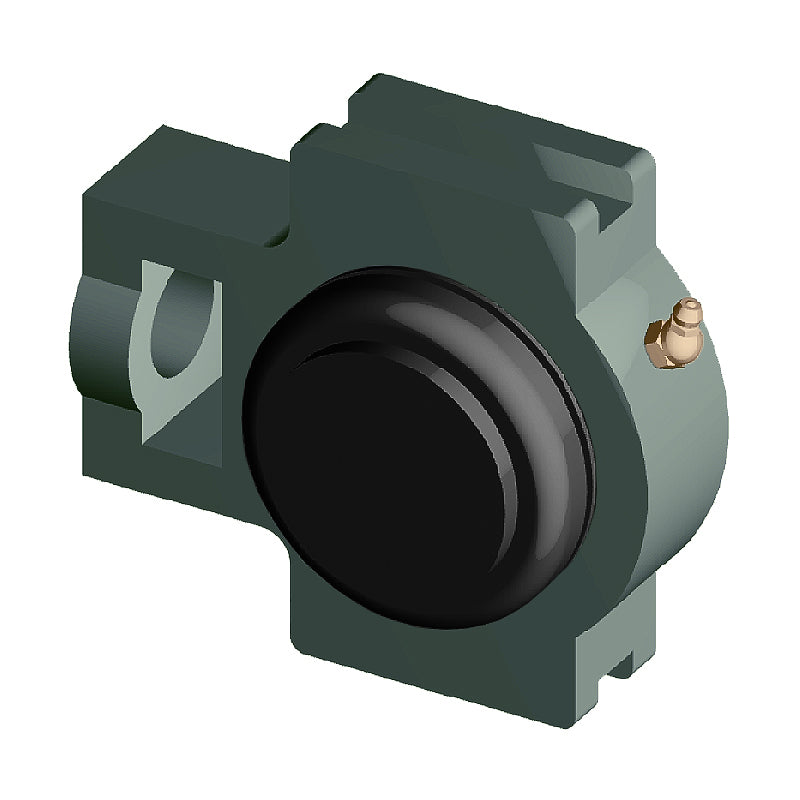 NTN SM-UKT210ED1/HE2310X Imperial Cast Iron Take Up Unit with Steel Plate Cover - Closed Version - Insert and Adaptor Sleeve Fits 1-3/4 inch Shaft - Allow 2-3 Days