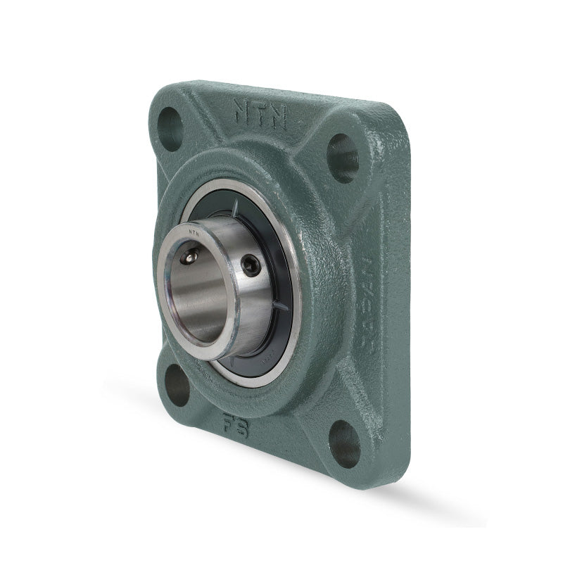 NTN UCF205-014D1 Imperial Four Bolt Square Cast Iron Flange Housing with 7/8 inch Bore Insert - Allow 2-3 Days