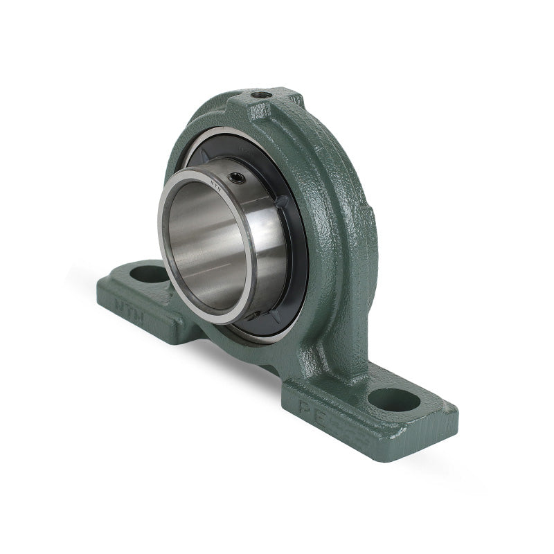 NTN UCPE202D1 Metric Ductile Cast Iron Two Bolt Pillow / Plummer Block Housing with 15mm Bore Insert - Allow 2-3 Days