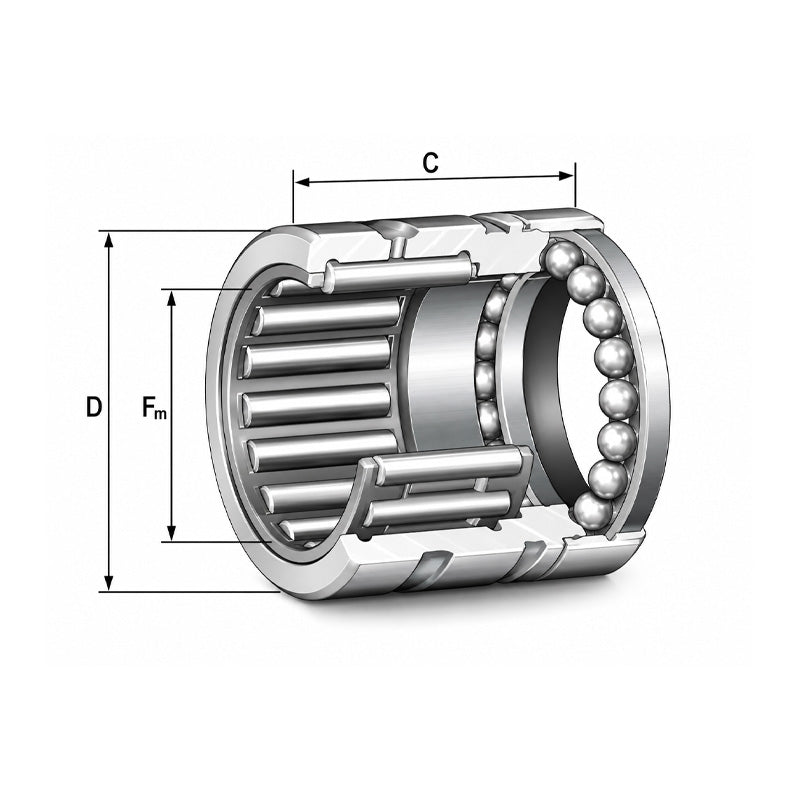 INA NX15 Needle Roller/Axial Ball Bearing 15x24x28mm - Allow 1-2 Days - Contact Us For Faster Delivery