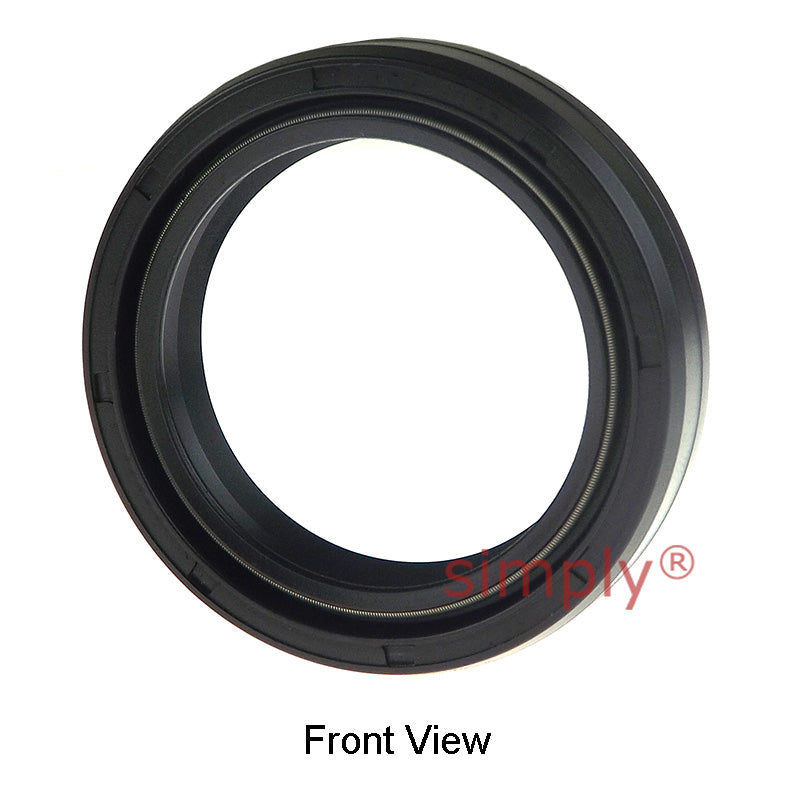 50x63x11DC4SS Metric Fork and Damper Nitrile Rubber Oil Seal with 2 Opposite Facing Individually Sprung Sealing Lips and Raised Outer Sealing Band on Outside Diameter