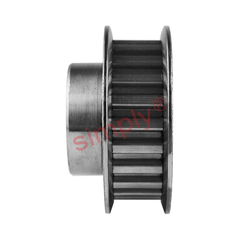 P10-MXL-025FB - 0.08 inch Pitch 10 Tooth Flanged Pilot Bore Aluminium Timing Pulley for 1/4 inch Wide Belt