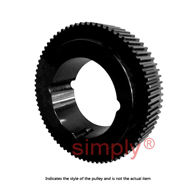 Drive-Flex PC8M-80S-36 - 8mm Pitch 80 Tooth Polychain and Synchrochain Steel Taper Bore Timing Belt Pulley for 36mm Wide Belts