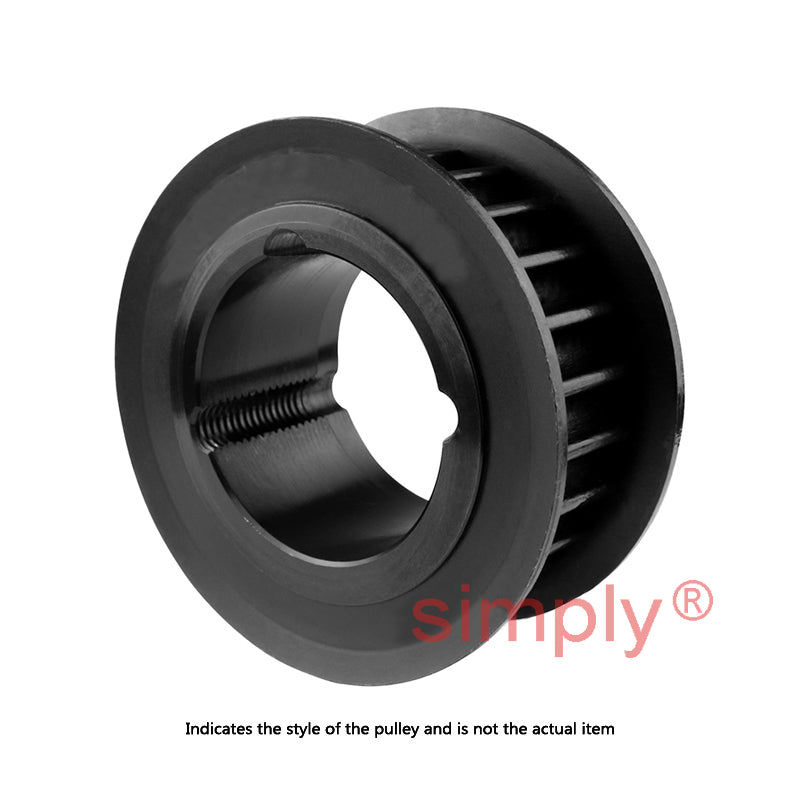 Drive-Flex PC8M-34S-12 - 8mm Pitch 34 Tooth Polychain and Synchrochain Steel Taper Bore Timing Belt Pulley for 12mm Wide Belts