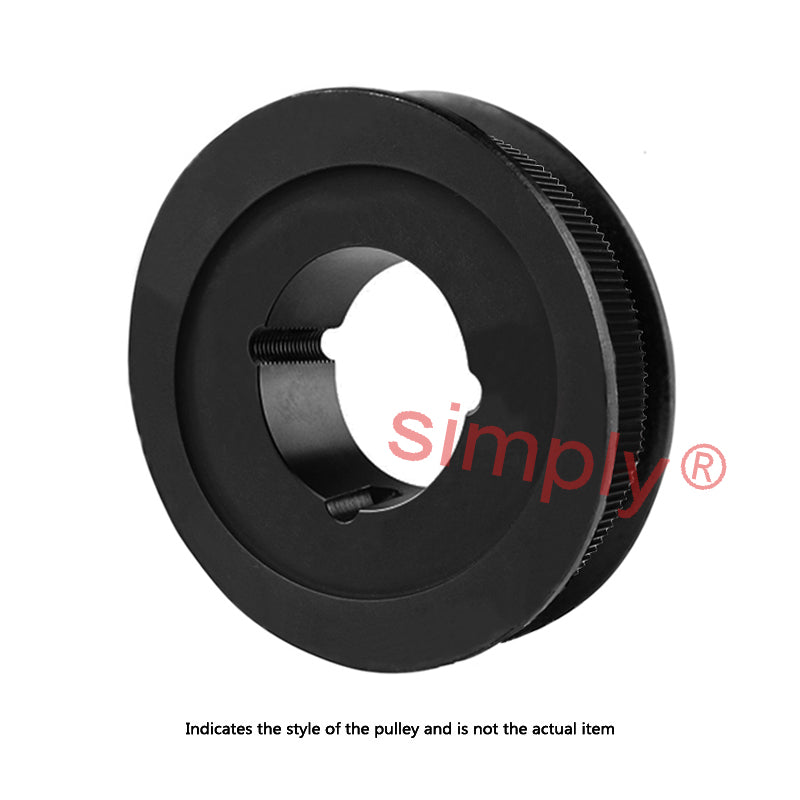 Drive-Flex PC8M-64S-62 - 8mm Pitch 64 Tooth Polychain and Synchrochain Steel Taper Bore Timing Belt Pulley for 62mm Wide Belts