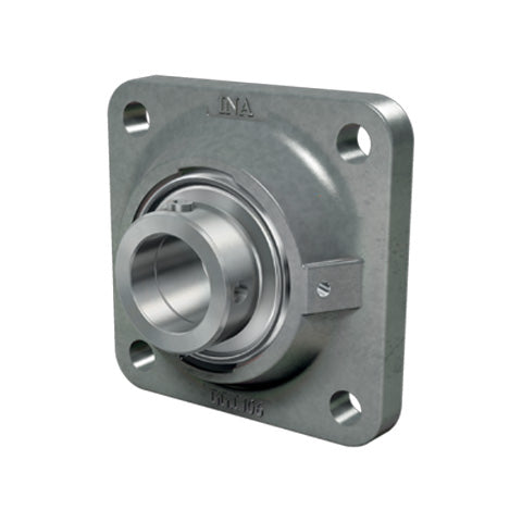 INA RCJ35XLFA164 Four Bolt Cast Iron Square Housing with Eccentric Collar Insert for High Temperatures 35mm Bore
