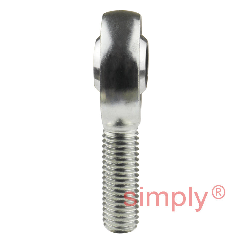 SKF SALKB12F Left Hand Steel / PTFE FRP Lined Plain Male Rod End M12 Thread