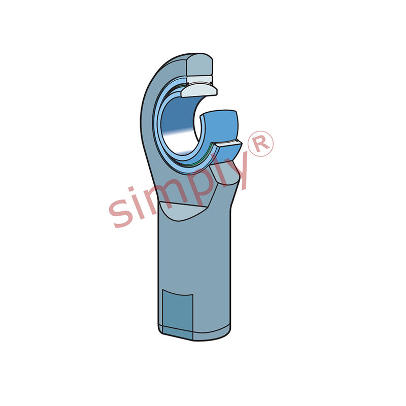 SKF SI80TXE2LS Right Hand Steel / PTFE Fabric Lined Plain Female Rod End M80x4 Thread