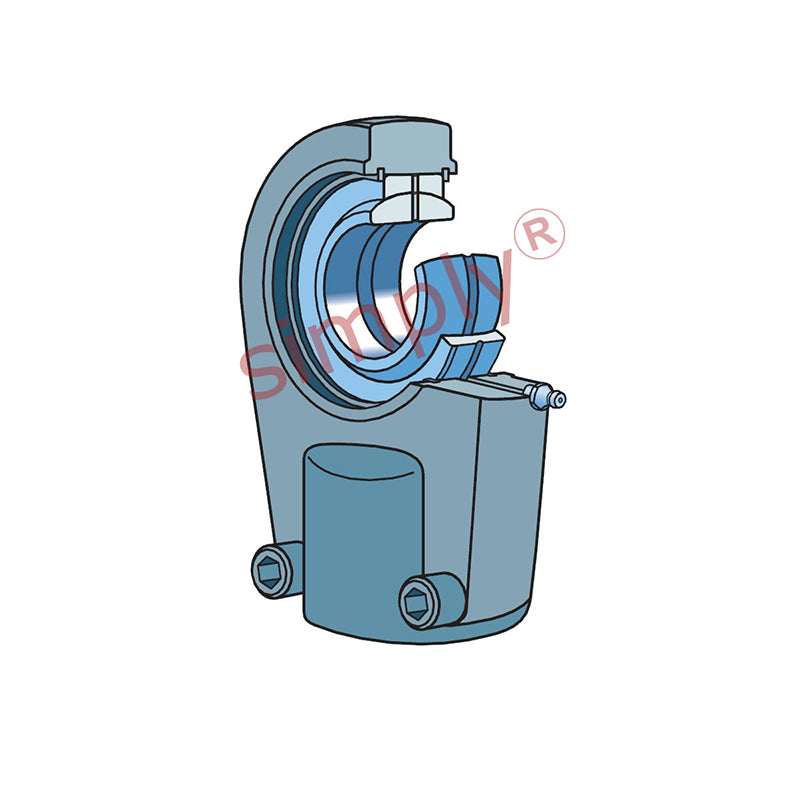 SKF SIR80ES Right Hand Steel / Steel Clamp Type Female Rod End M80x2 Thread