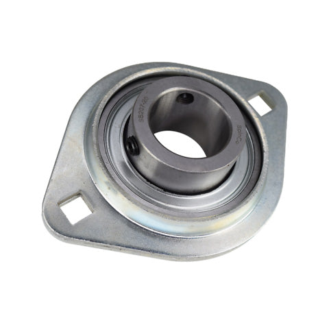 RHP SLFL1-3/16EC Oval 2 Bolt Pressed Steel Bearing Housing and 1-3/16 inch Bore Insert