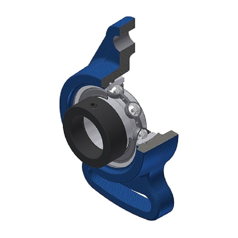 SNR ESFA210 Metric Cast Iron Adjustable Flange Unit with Eccentric Collar Insert 50mm Bore - Allow 2-3 Days