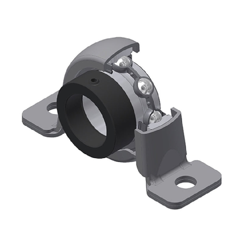 SNR ESPP202 Metric Pressed Steel Two Bolt Plummer Block Housing with 15mm Eccentric Collar Insert - Allow 2-3 Days