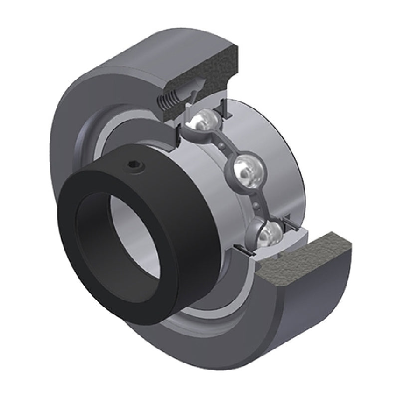SNR EXC208 Metric Cast Iron Cartridge Unit with 40mm Bore Insert 30mm Outside Dia - Allow 2-3 Days