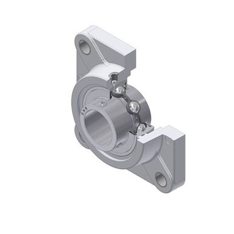 SNR MUCFPL204 Metric Thermoplastic Four Bolt Square Flanged Bracket Housing Unit with 20mm Bore Insert - Allow 2-3 Days