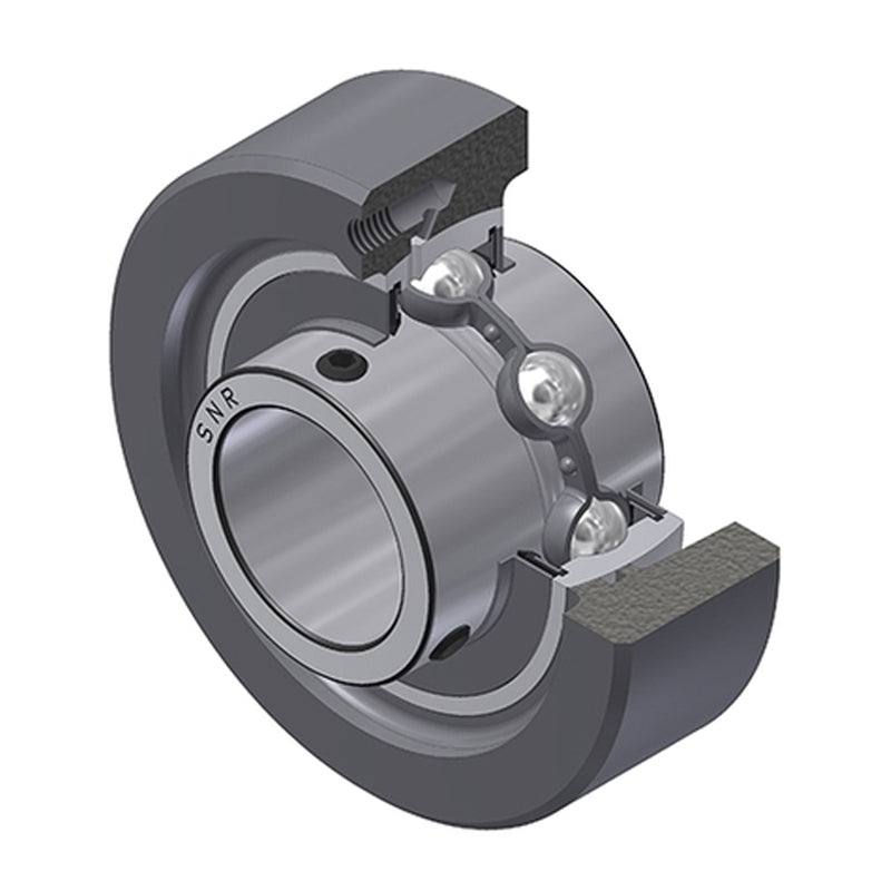 SNR UCC207 Metric Cast Iron Cartridge Unit with 35mm Bore Insert 28mm Outside Dia - Allow 2-3 Days