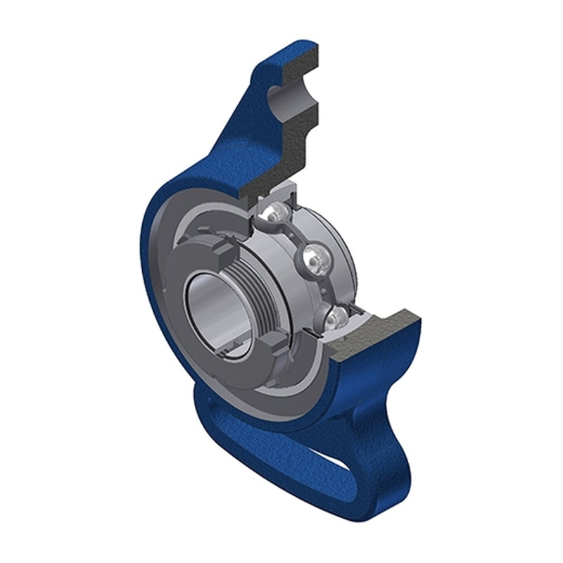SNR UKFA209HN Metric Cast Iron Adjustable Flange Housing Insert and Adaptor Sleeve Fits 40mm Shaft - Allow 2-3 Days