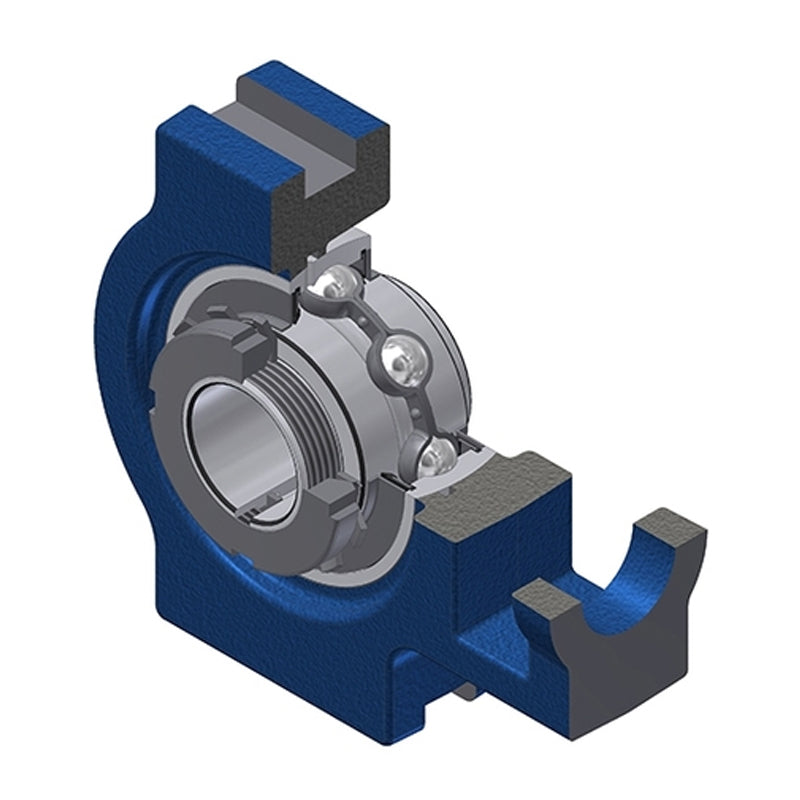 SNR UKT328H Metric Cast Iron Take Up Unit Insert and Adaptor Sleeve Fits 125mm Shaft - Allow 2-3 Days