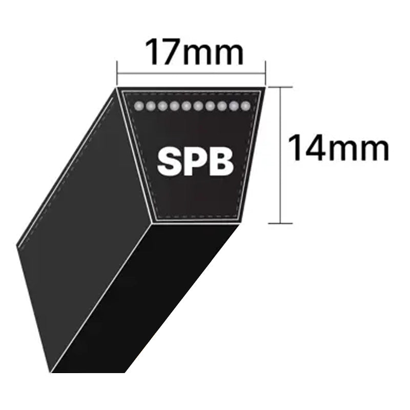 SPB7100 Gates Delta Narrow SPB-Section V-Belt (Uniset Match) - Allow 7-10 Days