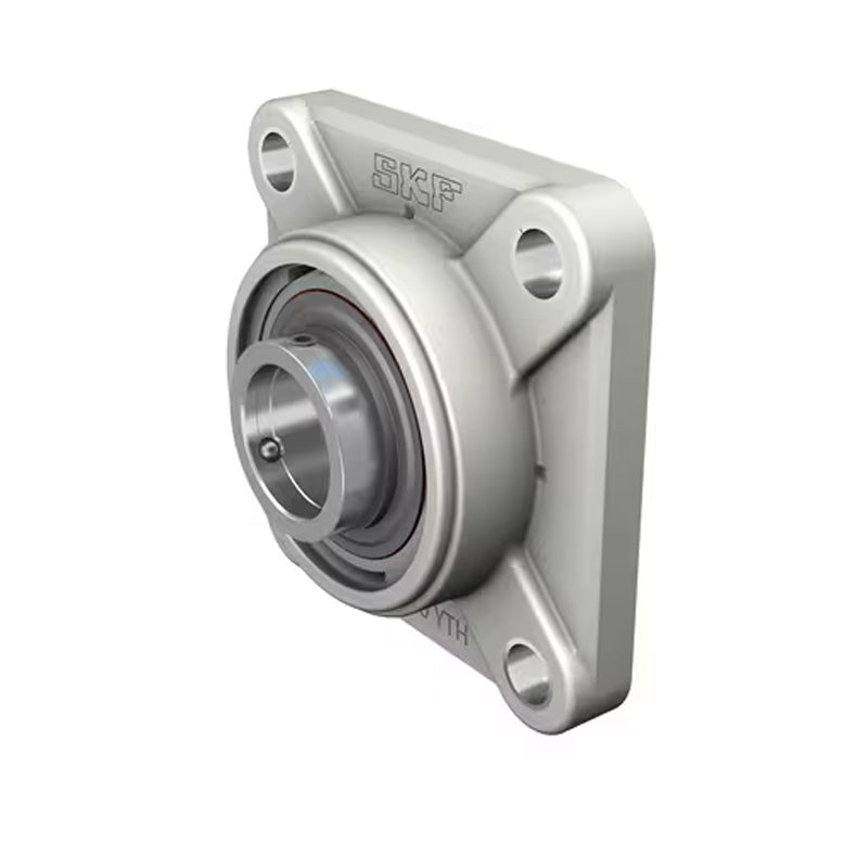 SSBFPL206 Metric Thermo Plastic Four Bolt Square Flange Housing with 30mm Bore Stainless Insert