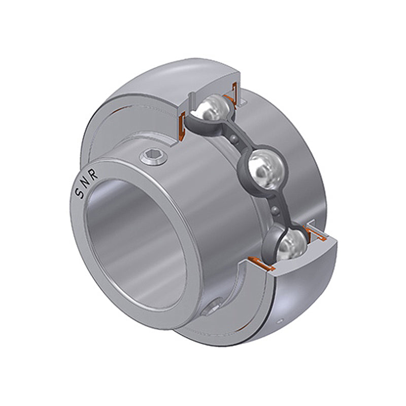 SNR SUC206 Metric Stainless Full Width Spherical Outer Food Safe Bearing Insert 30mm Bore 62mm Outside Diameter - Allow 2-3 Days