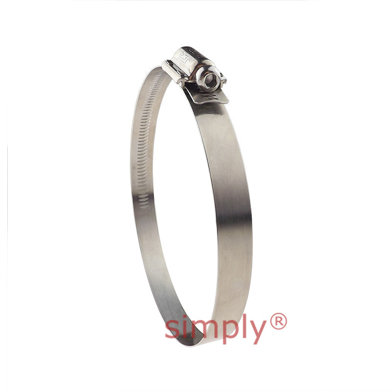 JCS TTK190 Stainless Steel Tamper Proof Hose Clip Adjustment Range 130-190mm Band Width 16mm