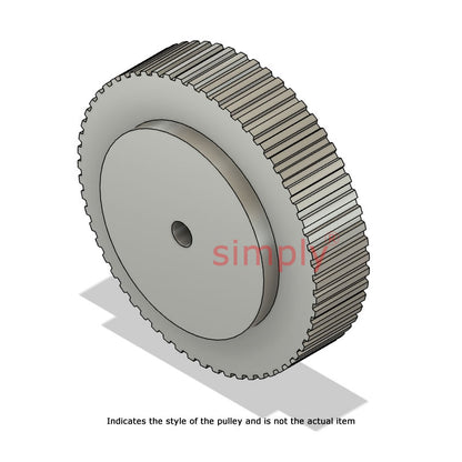 Drive-Flex Aluminium Pilot Bore T10 Timing Pulley 10mm Pitch 60 Tooth for 50mm Wide Belts
