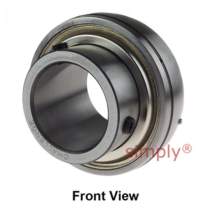 Challenge UC215 Metric Insert with Grub Screws with 75mm Bore 130mm Outside Dia and Triple Lip Seal Ideal for Agricultural and Outdoor Use