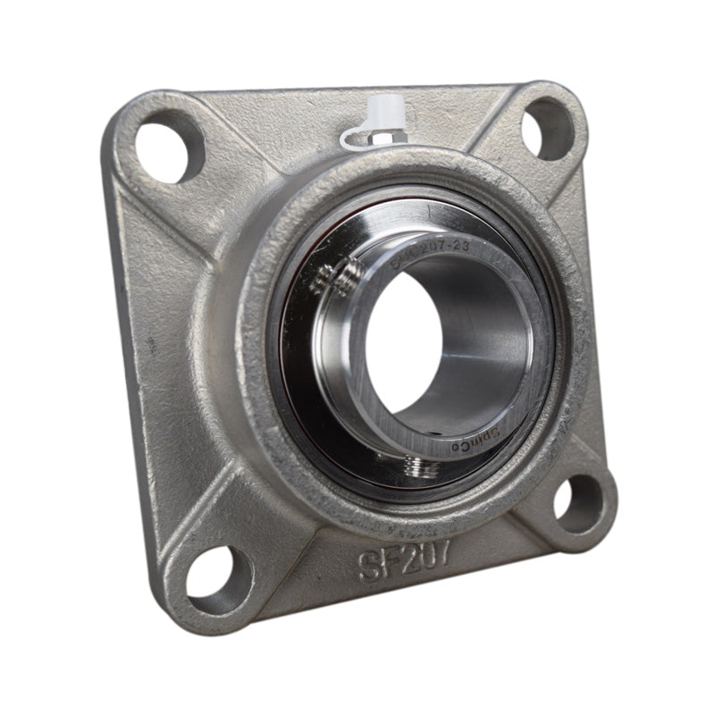SSUCF206-20 Imperial Four Bolt Square Stainless Steel Flange Housing with 1-1/4 inch Bore Stainless Insert
