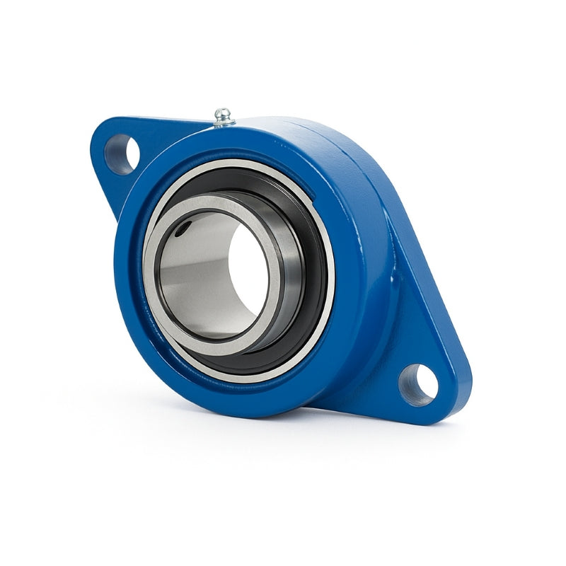 Major Brand UCFL210T-50M Metric Steel Two Bolt Oval Housing for Bearing Inserts with 50mm Outer Diameter - Allow 3-4 Weeks