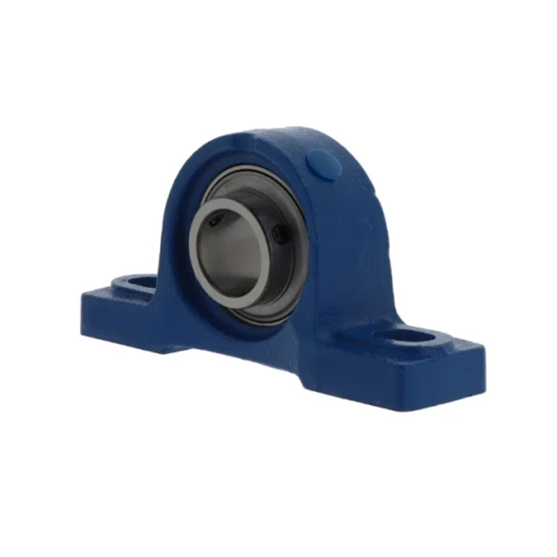 Challenge / FK UCP201 Metric Cast Iron Two Bolt Pillow Block Housing with 12mm Bore Insert and Triple Lip Seal Ideal for Agricultural and Outdoor Use