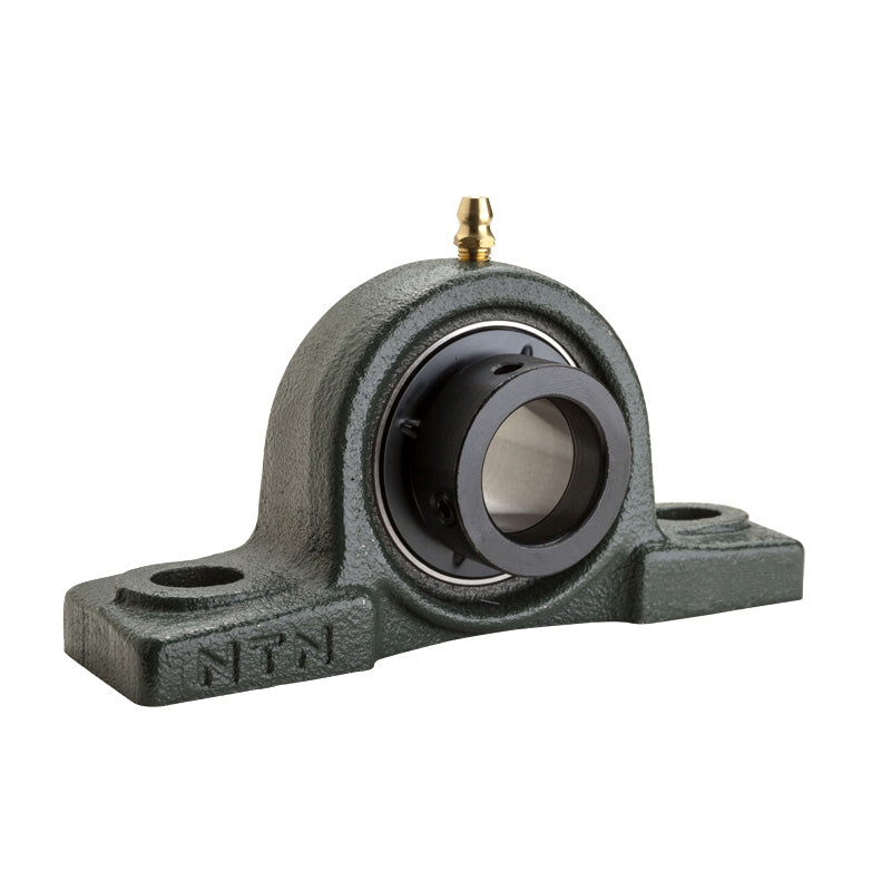NTN UELP313-209D1W3 Imperial Cast Iron Two Bolt Pillow / Plummer Block Housing with 2-9/16 inch Eccentric Collar Insert - Allow 2-3 Days