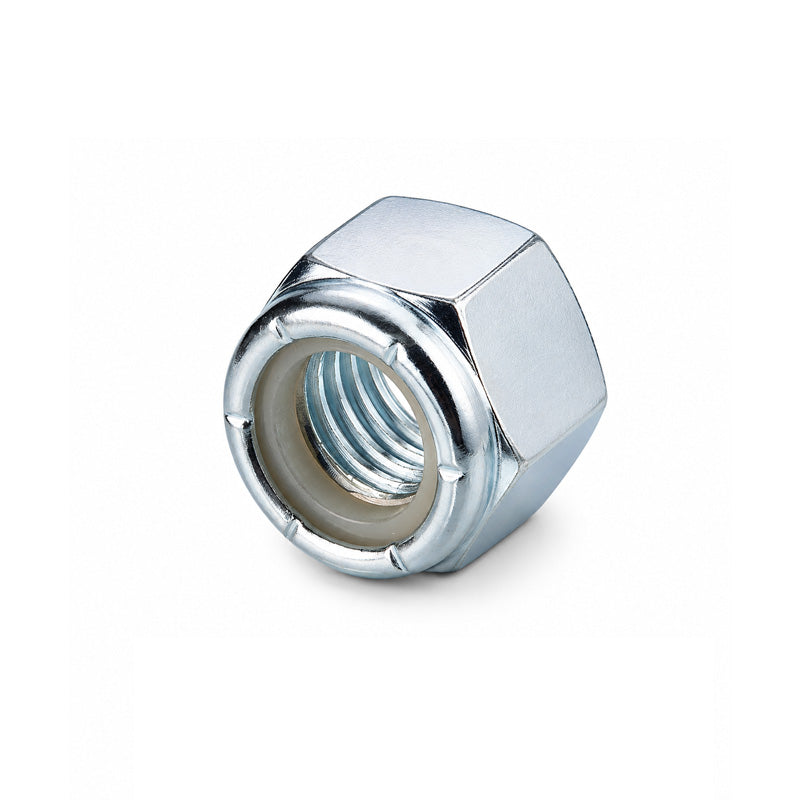 Unifix M16x24 - Class 6 Steel Insert Nut DIN 985 with 1.5mm Pitch and Bright Zinc Plated Finish