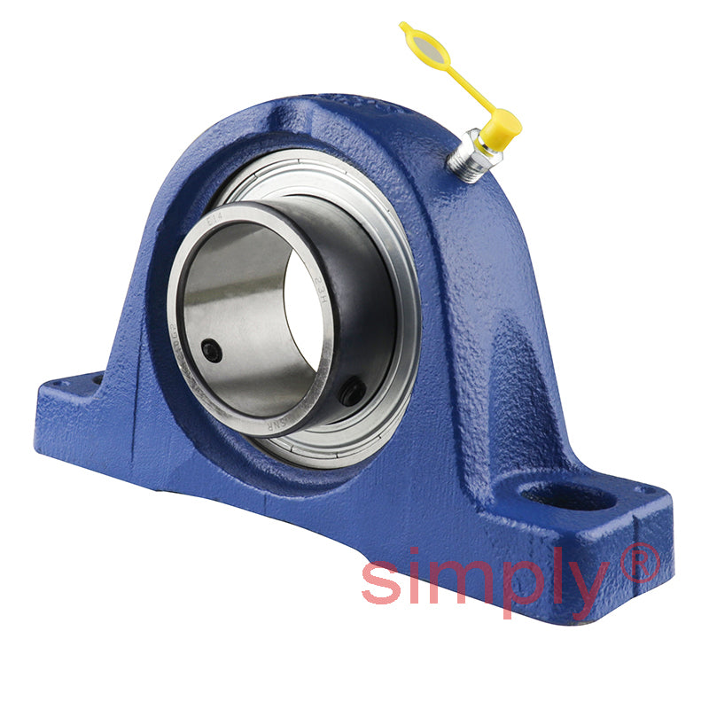 SNR USPE206-20 Imperial Cast Iron Two Bolt Pillow / Plummer Block Housing with 1-1/4 inch Bore Insert - Allow 2-3 Days