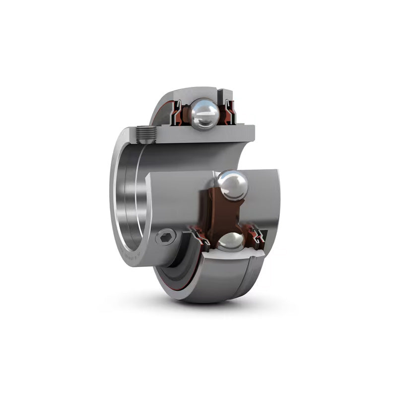 SKF YAT211-200 Grub Screw Type Bearing Insert 2 inch Bore 100mm Outside Diameter - Allow 2-3 Days